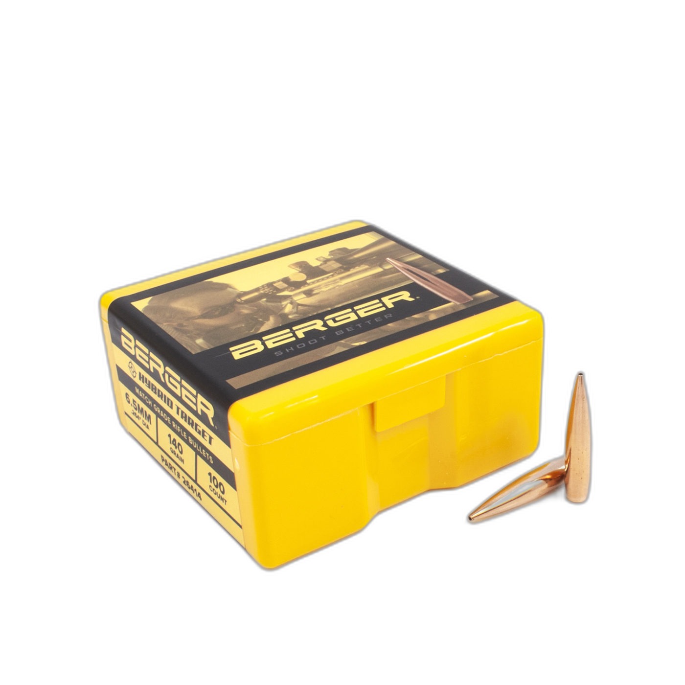 Berger 6.5mm 140gr Hybrid Target – 500 ct