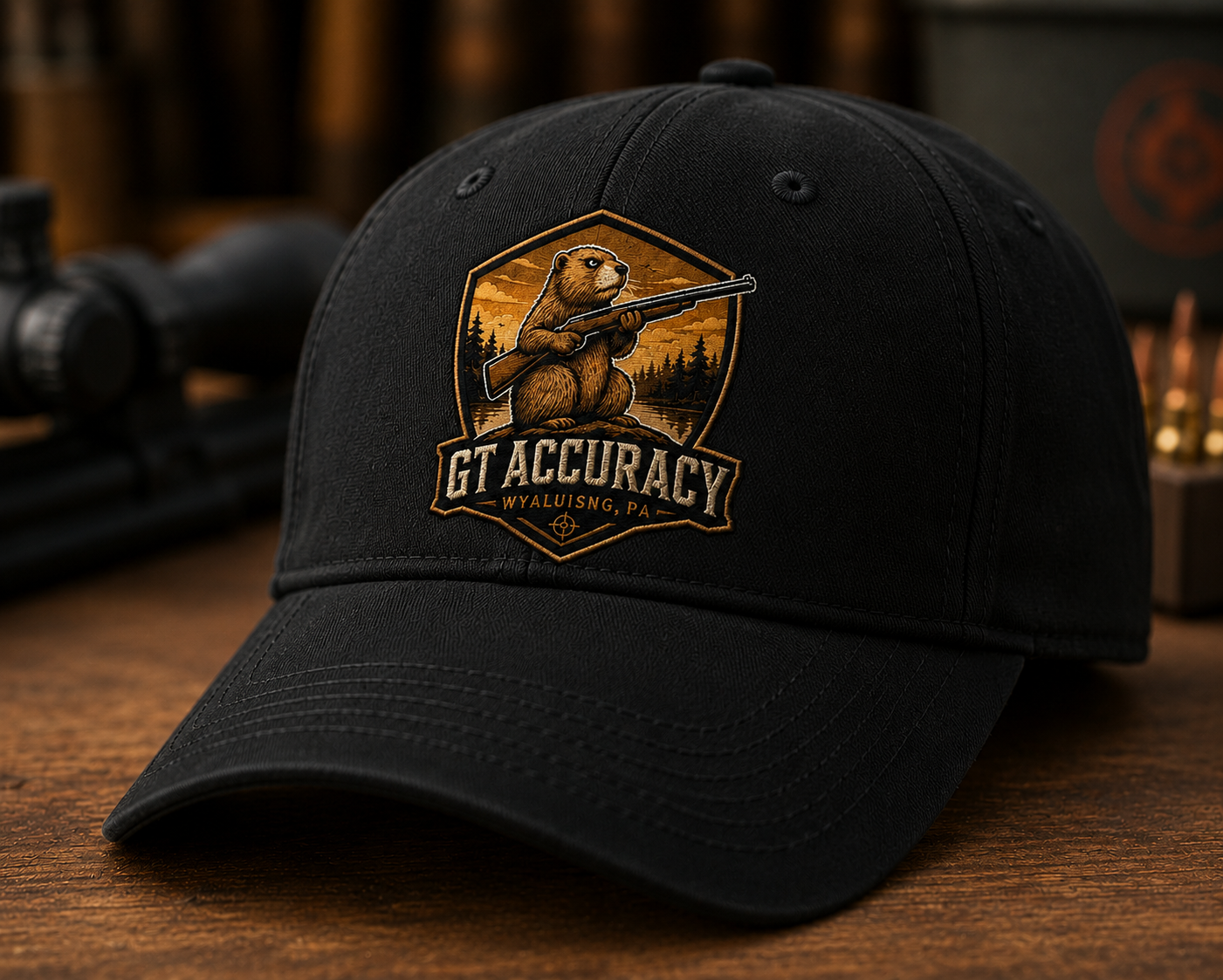 Embroidered Cap Black